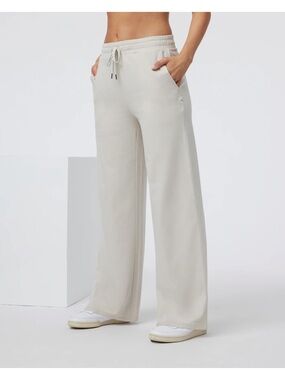 Vuori Halo Essentials Wide Leg Ecru Heather XS